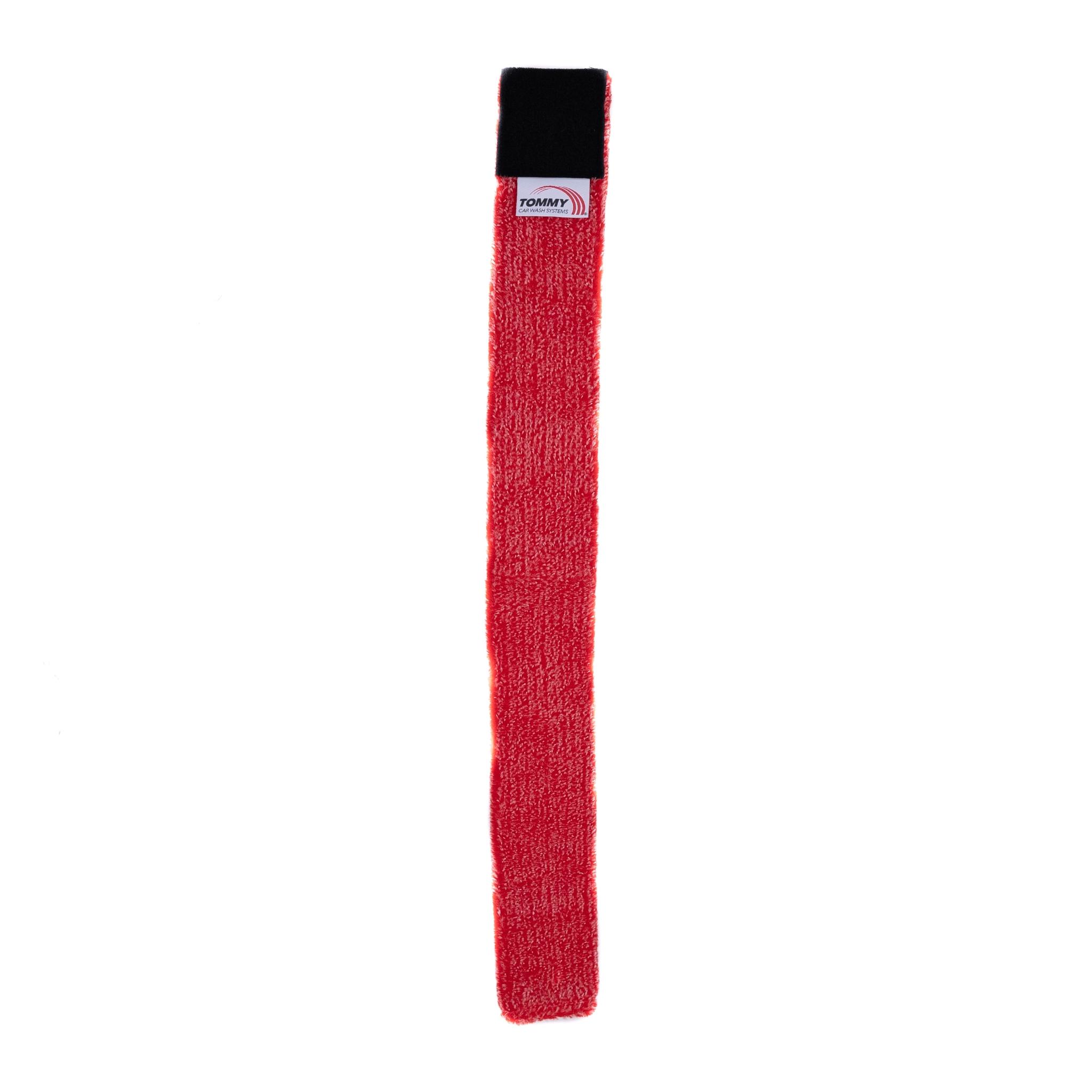 full view red mitter cloth strip